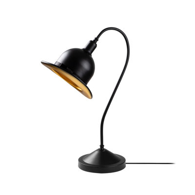 Lampe de bureau noire 17,72 po Keturah
