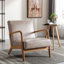 Chaise rembourrée en microfibre de style rétro-2038358722