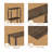 4-Tier 43.3" Corner Shelf, Open Shelves for Display and Storage-434006498