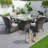 Amayia 4 - Person Patio Dining Set with Square Table , Cushions Included