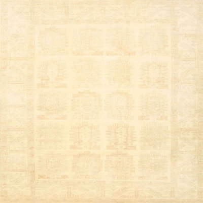 Tapis traditionnel beige clair Dhudam
