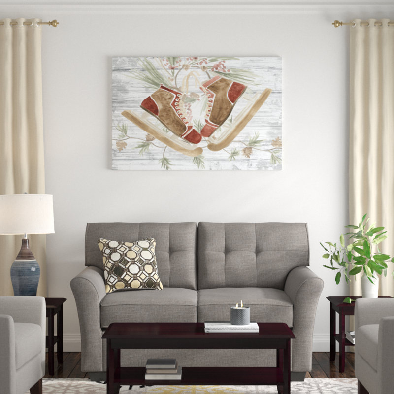 Pinecone Lodge Collection A by June Erica Vess - Painting Print, 81cm H x 122cm W, Wrapped Canvas
