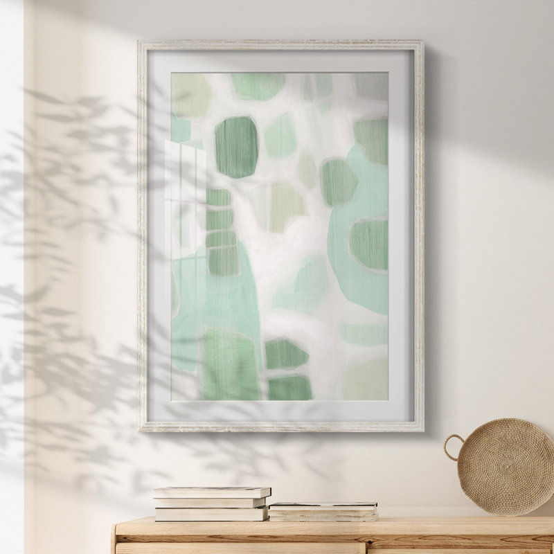 River Shapes I -Framed Print, 19.5" H x 16.5" W