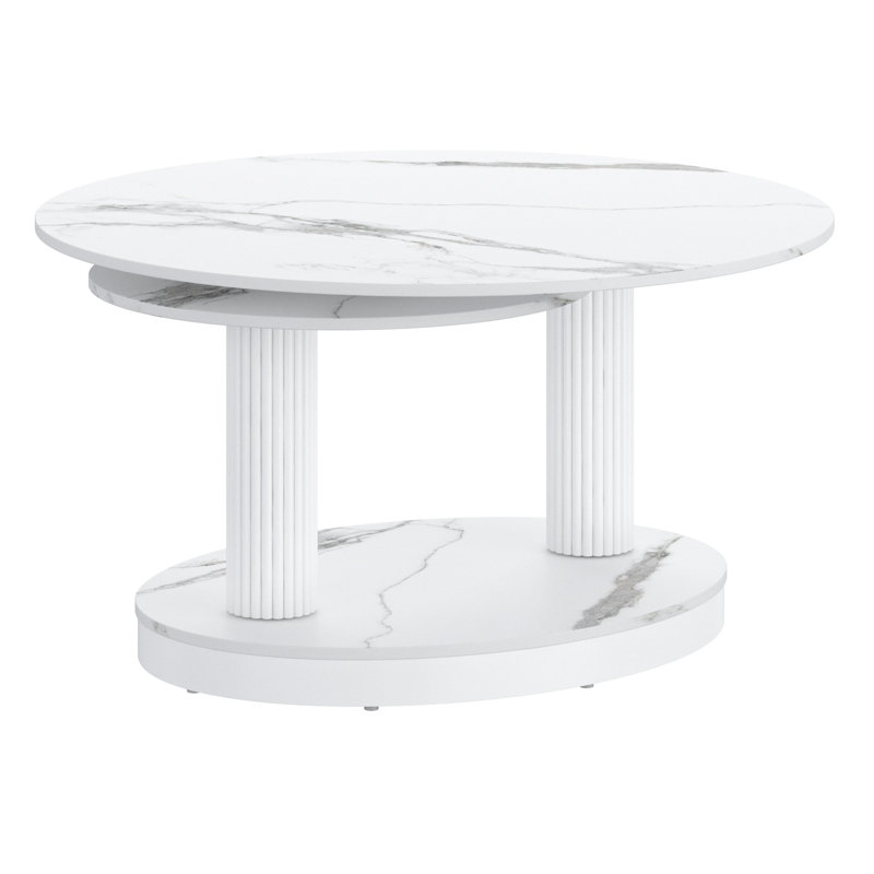 Table basse Contemporary, Blanc / Blanc