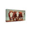 « three of a kind vaches », reproduction de peinture à l’acrylique sur toile tendue-33519180