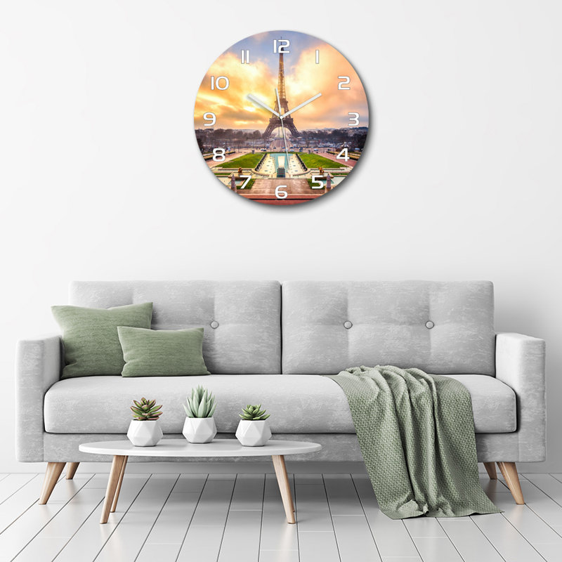Jessica-Mai Glass Wall Clock