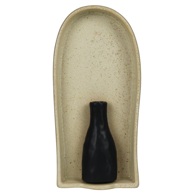 Nicho avec vase, céramique