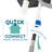 Dual-Handle ABS Plastic Pull-Out Faucet-60014471