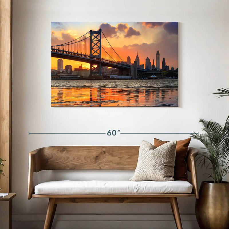 Lilie Philadelphia Bridge, 30" H x 45" W