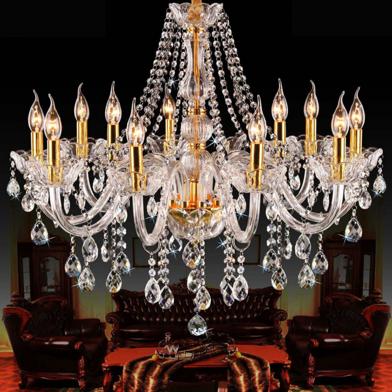 Ankeny Crystal Chandelier, 60cm H x 76cm W x 76cm D