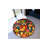 Multicolored Geometric Shaped Houses Patterned Round Woven Base Modern Decorative Carpet-1902474161