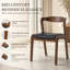 Chaise de salle à manger rembourrée avec dossier incurvé 19,1 po Avia-792407191-792407189