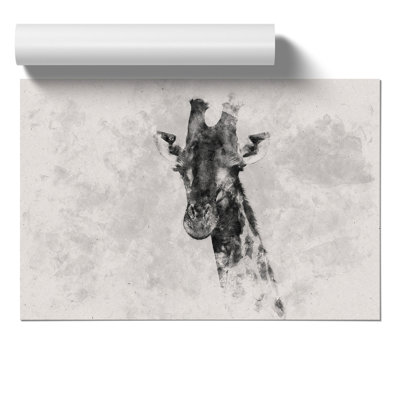 Giraffe Watercolour - Frameless Print