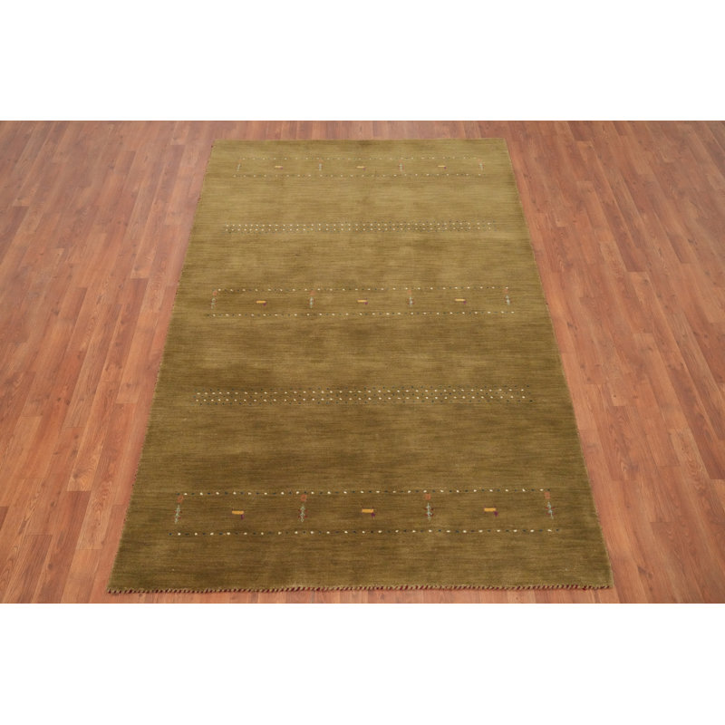 Tapis tribal fabriqué à la main de style Gabbeh 5 x 8