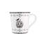 Ensemble de 4 tasses d'Halloween en porcelaine blanche 222 Fifth Elegant Hahant - chapeau de sorcière, citrouille-lanterne, bouteilles de potion et araignée - 20,29 oz