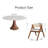 Round Dining Elegant Sintered Stone Table Set And 4-8 Upholstered Back Chairs For 4-8-227446224-227446231-226796753