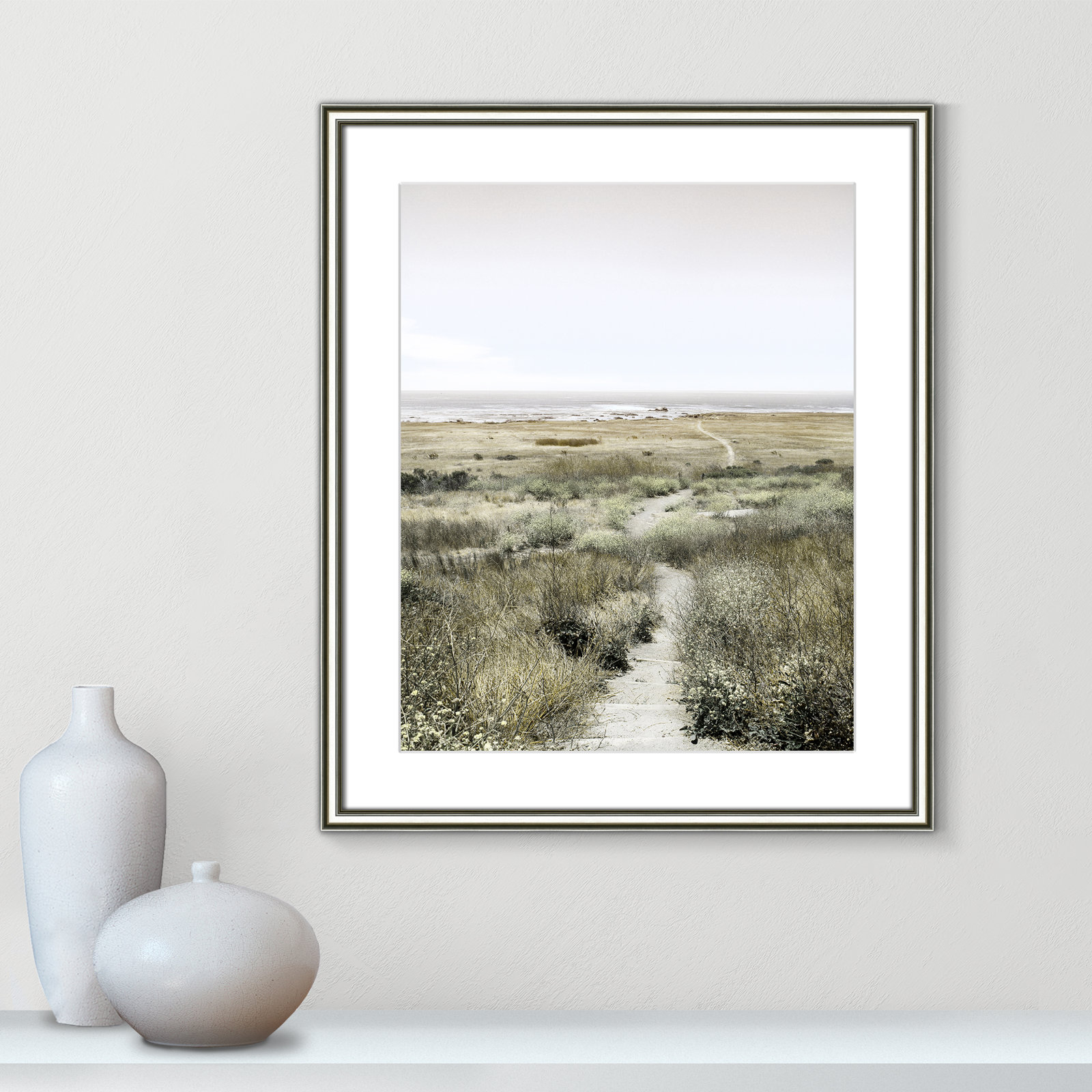 Toscani "Footpath to Paradise" Print, 22.75 W x 26.75 H x 0.88 D, Silver