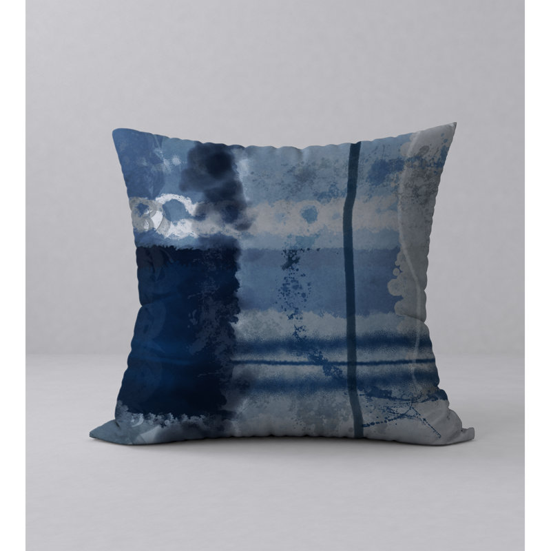 Housse de coussin décorative carrée à motif distinctif « Pleasure », H 18 po x l 18 po