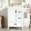 Meuble-lavabo de salle de bain avec lavabo en céramique, tablette de porte double couche et 3 tiroirs-563317476