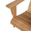 Ensemble de 5 chaises Adirondack en teck et table (4 chaises + 1 table d'appoint)