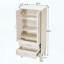 Grand buffet de cuisine avec portes et tiroirs - blanc antique-1651695898