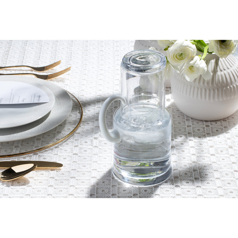 Carafe de nuit en verre chevet Deyoung, H 8,5 po x l 4,5 po x P 4,5 po