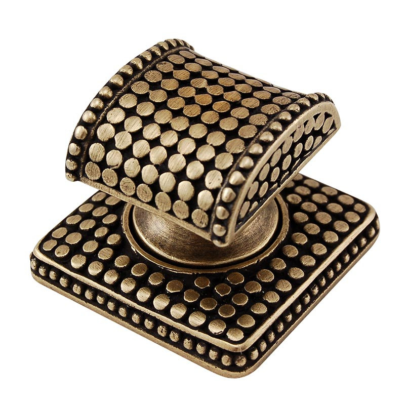 Tiziano Geometric Knob, Antique Brass