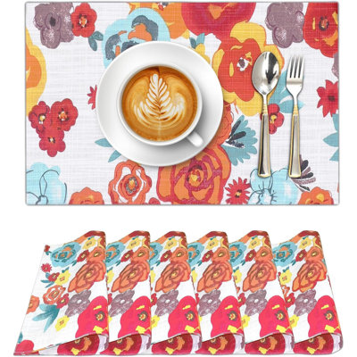 Ensemble de 6 napperons de table de salle à manger Placemats