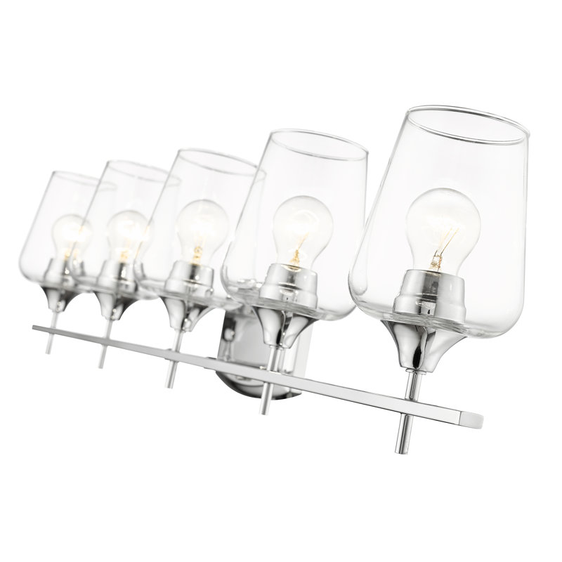 Dahlya 5 - Light Dimmable Vanity Light, Chrome