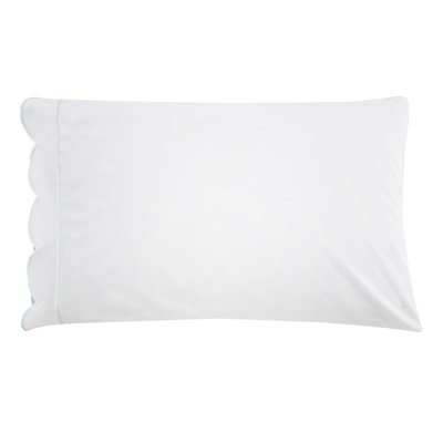 Michelet Scallop Frame Percale Pillowcase