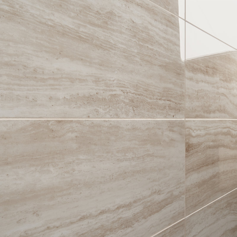 Carreau poli grand format Atlanta, Beige