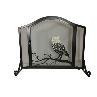 Leyver 1 Panel Steel Fireplace Screen
