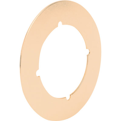 Contre-plaque plaquée laiton brillant 3 1/2 po (paquet de 2)