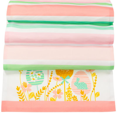 Runner Striped Easter Polyester Table Runner
