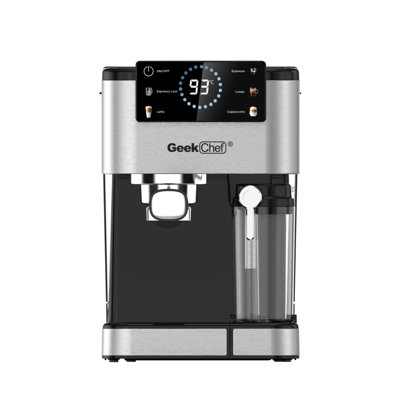 Italian Coffee Machine -20 Bar Pressure, Equipped With Automatic Frother, Touch Screen, ESE Coffee Capsules And Instant Heating Function, Can Make Cappuccinos/Latte/Iced Coffee