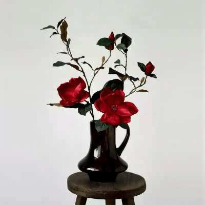 Branche de magnolia rétro - 33,5 po