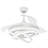 Orren Ellis 42" DIY Shade White Modern Ceiling Fan with Lights and Remote, Quiet and Reversible DC Motor Ceiling Fan-322900309