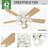42" Crestfield 5 - Blade Indoor Modern Farmhouse Small Room Ceiling Fan with Lights and Pull Chains-32727859