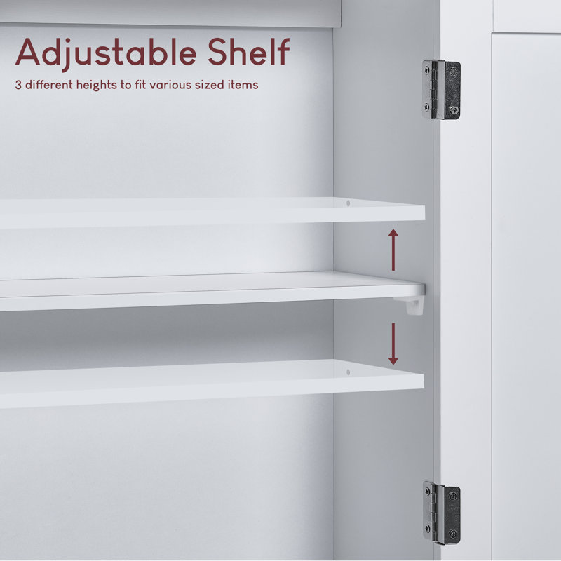 Milano Bathroom Storage, White