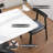 Modern Rectangular Sintered Stone Dining Table With Pedestal Base-116190954