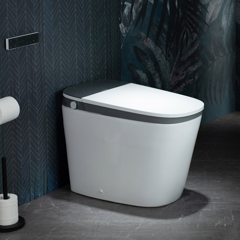 Lyon WOODBRIDGE Smart Toilet with 1000g MaP Flush Score, Foam Shield, Moving Dryer, Blackout Flush, ADA Comfort Height, Auto Open & Close, Foot Sensor, Heated Seat