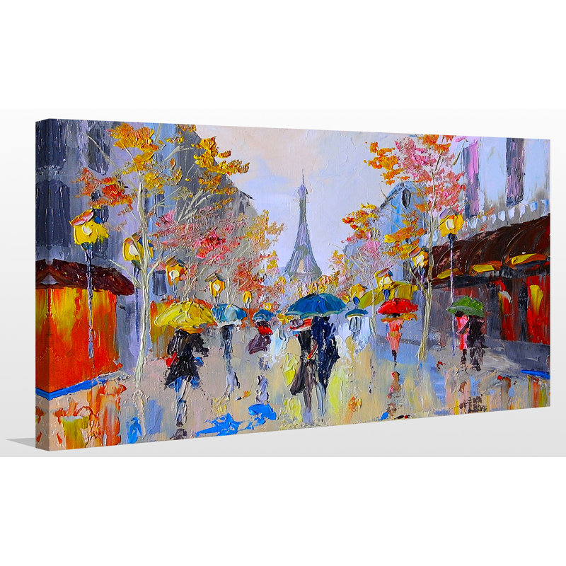 " Paris Stroll ", 24" H x 40" W x 1" D