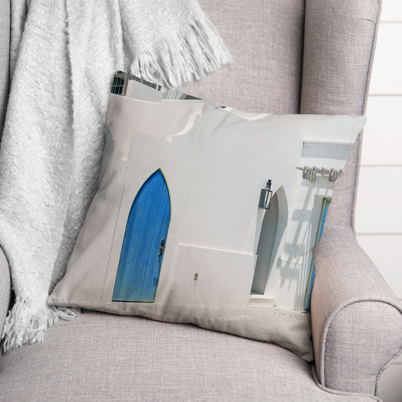  Housse et insert de coussin carré Doors, 18 po x 18 po