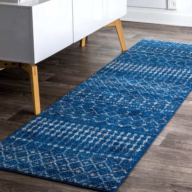 Geometric Area Rug, Runner 76 x 305cm