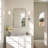 Beveled Bathroom Vanity Mirror with Aluminum Frame, Wall Accent Mirror, Tempered Glass-1488034634-1488034629