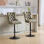 Mobilier, tabourets de bar pivotants en polyuréthane vieilli et rétro d'une hauteur de siège réglable de 26 à 33 pouces, tabourets de bar modernes avec dossier capitonné confortable pour un pub à la maison et un îlot de cuisine (ensemble de 2)-508730510
