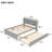 Full Bed With Trundle,Bookcase,Grey