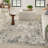 Addie Abstract Modern Machine Woven Area Rug in Beige/Gray-54556719-102547220