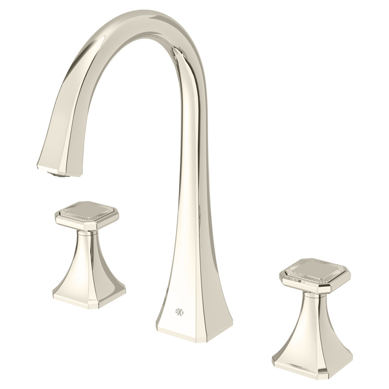 Belshire High Spout Widespread Bathroom Faucet, Platinum Nickel