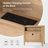 Elfine Modern 27''W 3-Drawers Curves Nightstand with Built-In Charging Station-1174088165